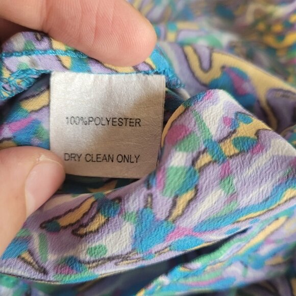 Glam mini skirt multicolor print size small - Picture 5 of 5